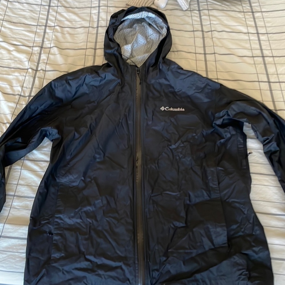 Columbia Mens L Rain Jacket